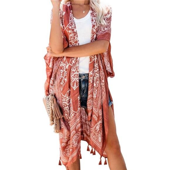 Tops - Women Swimsuit Coverups Beach Cover Up Swimwear Cardigan Summer
